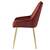 Scaun de dining, bordó ţesătură Velvet/gold crom-auriu, PERLIA - 5- Roveli