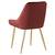 Scaun de dining, bordó ţesătură Velvet/gold crom-auriu, PERLIA - 6- Roveli