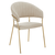 Fotoliu de sufragerie de design, bej, Velvet/gold crom auriu, DASMIN NEW TIP 1 - - Roveli