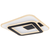 Plafoniera LED, forma patrata, functia de dimmer, lumina de veghe, de memorie, lumina calda / rece, 36 W, 1800 lm, cu telecomanda, 400 x 65 mm, alb si negru - 5- Roveli