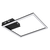 Plafoniera, circuit LED integrat, design geometric simplu, 18 W, 1470 lm, lumina calda 3000 K, negru mat si opal - 3- Roveli