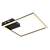 Plafoniera, circuit LED integrat, design geometric simplu, 18 W, 1470 lm, lumina calda 3000 K, negru mat si opal - 4- Roveli