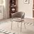 Fotoliu de sufragerie de design, textil maro/gold crom auriu, DASMIN TIP 1 - 2- Roveli