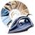 Fier de calcat cu abur, talpa ceramica, oprire automata, autocuratare, protectie la supraincalzire, rezervor de apa de 350 ml, abur vertical, reglare a temperaturii, 3000 W, albastru - 5- Roveli