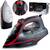 Fier de calcat cu abur, talpa ceramica, oprire automata, autocuratare, protectie la supraincalzire, rezervor de apa de 230 ml, abur vertical, reglare a temperaturii, 2600 W, gri si rosu - 2- Roveli