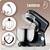 Robot de bucatarie, bol din otel inoxidabil de 6 litri, protectie la supraincalzire, 6 niveluri de viteza, mod PULSE, indicator LED de functionare, 220-240 V, 1400 W, negru si argintiu - 9- Roveli