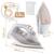 Fier de calcat cu abur, talpa ceramica, oprire automata, autocuratare, protectie la supraincalzire, rezervor de apa de 360 ml, abur vertical, reglare a temperaturii, 3000 W, alb - 2- Roveli