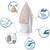 Fier de calcat cu abur, talpa ceramica, oprire automata, autocuratare, protectie la supraincalzire, rezervor de apa de 360 ml, abur vertical, reglare a temperaturii, 3000 W, alb - 8- Roveli