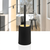 Perie WC, polipropilena si ABS, montaj stativ, design modern, 11.9 x 11.9 x 34 cm, negru si auriu - 2- Roveli