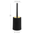 Perie WC, polipropilena si ABS, montaj stativ, design modern, 11.9 x 11.9 x 34 cm, negru si auriu - 3- Roveli