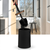 Perie WC, polipropilena si ABS, montaj stativ, design modern, 11.9 x 11.9 x 34 cm, negru si lemn - 2- Roveli