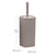Perie WC, polistiren si ABS, montaj stativ, design modern, 10.2 x 10.2 x 34.2 cm, maro - 3- Roveli