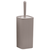 Perie WC, polistiren si ABS, montaj stativ, design modern, 10.2 x 10.2 x 34.2 cm, maro - - Roveli