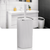 Perie WC, polistiren si ABS, montaj stativ, design modern, 10.2 x 10.2 x 34.2 cm, alb si argintiu - 2- Roveli