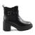 Ghete imblanite de dama , cu catarama argintie BH208-BLACK, Culoare (12): Negru, Marime (12): 37** - 4- Roveli