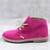 Ghete usoare , pentru copii , din piele naturala , cu talpa cusuta 445-FUCSIA1G - 3- Roveli