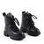 Cizme imblanite de zapada , cu platforma XH2306-BLACK, Culoare (12): Negru, Marime (12): 40 - 3- Roveli