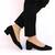​Pantofi de dama eleganti cu toc mic ZM-60-BLACK, Culoare (12): Negru, Marime (12): 40 - - Roveli