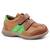 Pantofi sport , pentru copii , din piele naturala , cu talpa cusuta 3229-COGNAC/VERDE/MC, Culoare (12): Camel, Marime (12): 26 - - Roveli