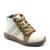 Ghete sport pentru copii , captusite , din piele naturala 3197-CREM/COGNAC, Culoare (12): Crem, Marime (12): 28 - - Roveli