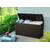​Lada de depozitare, realizat din PVC, cu rotile, cu capac, 270 l, 117 x 45 x 57.5 cm, maro - 2- Roveli