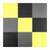 Covoras puzzle din spuma, 180x180 cm, 9 buc, antiaderent, moale, gri si galben - - Roveli