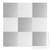 ​Covoras puzzle din spuma, 180 x 180 x 1 cm, 9 buc, culoarea gri si alb - - Roveli