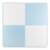 Covoras puzzle din spuma, 4 buc, ansamblat usor, impermeabil, fara BPA, alb si albastru, 120x120x1 cm - - Roveli
