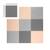 ​Covoras puzzle din spuma, 180x180 cm, 9 buc, antiaderent, moale, gri si piersica - 6- Roveli