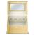 Geanta organizatoare cosmetice DacEnergy©, piele ecologica, rezistent la abraziune, cu cheie, oglinda, compartimente practice, 22,5x 16,5 x 17,2 cm, auriu ​ - 2- Roveli