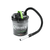 Aspirator pentru cenusa, motor puternic, 1000 W, rezervor 18 l, maner din metal, filtru Hepa, negru si verde - 3- Roveli