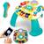 Masuta interactiva , panou interactiv cu pian incorporat, microfon, butoane stralucitoare, cablu USB, Bluetooth, albastru si alb - 3- Roveli