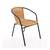 Set masa rotunda pentru gradina DacEnergy©, din metal, polietilena,si sticla, 4 scaune, design modern, 80 x 70 cm - 3- Roveli