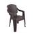 Set masa DacEnergy©, fabricat din polipropilena, cu model impletitura de ratan, forma dreptunghiulara, cu 6 scaune, pentru interior/ exterior, 150 x 90 x 74 cm, wenge - 4- Roveli