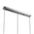 Suspensie Klausen, structura din metal, trei dispersoare din sticla fumurie, dulie E27, 40W, inaltime ajustabila, gri - 4- Roveli