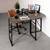 Birou DacEnergy©, pe colt, structura din metal, blat din PAL melaminat, asamblare usoara, design industrial, 123 x 72 x 103 cm, finisaj maro inchis si negru - 6- Roveli