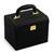 Geanta organizatoare cosmetice DacEnergy©, piele ecologica, rezistent la abraziune, cu cheie, oglinda, compartimente practice, 22,5x 16,5 x 17,2 cm, neagra - 7- Roveli