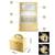 Geanta organizatoare cosmetice DacEnergy©, piele ecologica, rezistent la abraziune, cu cheie, oglinda, compartimente practice, 22,5x 16,5 x 17,2 cm, auriu ​ - 7- Roveli