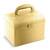 Geanta organizatoare cosmetice DacEnergy©, piele ecologica, rezistent la abraziune, cu cheie, oglinda, compartimente practice, 22,5x 16,5 x 17,2 cm, auriu ​ - 8- Roveli