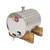 Butoi, confectionat din inox alimentar inoxidabil, forma cilindrica, robust, cu robinet si suport din lemn, 940 x 350 x 0.6 mm, 25 l - - Roveli