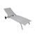 ​Sezlong plaja DacEnergy©, dimensiuni 193 x 61 x 30 / 92.5 cm, structura aluminiu, spatar reglabil in 4 pozitii, 2 roti, culoare gri - - Roveli