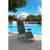 Scaun camping DacEnergy©, structura metalica, pliant, spatar reglabil, 176 x 108 cm, albastru - 2- Roveli