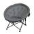​Scaun camping DacEnergy©, scheletul din otel, sezutul si spatarul din poliester, spuma de 5cm, pliabil, 70 x 93 cm, gri - - Roveli