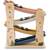 Circuit cu masini din lemn si rampa etajata, stimuleaza imaginatia si creativitatea, design ergonomic, Montessori, 30 x 25.5 x 9 cm - - Roveli