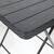 Set mobilier gradina DacEnergy©, din polipropilena,o masa si 2 scaune, pliabile, rezistenta la apa si raze UV, model impletitura ratan, 60 x 60 x 73 cm, negru - 4- Roveli