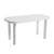 Set mobilier gradina DacEnergy©, fabricat din polipropilena, masa ovala si patru scaune, rezistent la umiditate si UV, 140 x 70 x 70 cm, alb - 2- Roveli