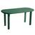 Set mobilier gradina DacEnergy©, fabricat din polipropilena, masa ovala si patru scaune, rezistent la umiditate si UV, 140 x 70 x 70 cm, verde - 3- Roveli