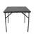 Set mobilier gradina DacEnergy© , o masa patrata si 4 scaune, din polipropilena, rezistenta la apa si raze UV, model impletitura ratan, negru, 80 x 80 x 73 cm - 8- Roveli