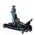Cric auto hidraulic, realizat din otel si aluminiu, capacitate mare de ridicare de 2,5 tone, inaltimea de ridicare 80 - 360 mm, roti pivotante la 360° cu rulmenti, 53 x 20.5 x 8/36 cm, negru si verde - - Roveli