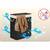 ​Cos de rufe DacEnergy©, din bambus si bumbac natural, constructie respirabila, manere functionale, cu capac, cu 2 compartimente, 100 l, 61 x 54 x 34 cm, negru - 3- Roveli